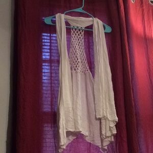 Charlotte Russe White Cardigan